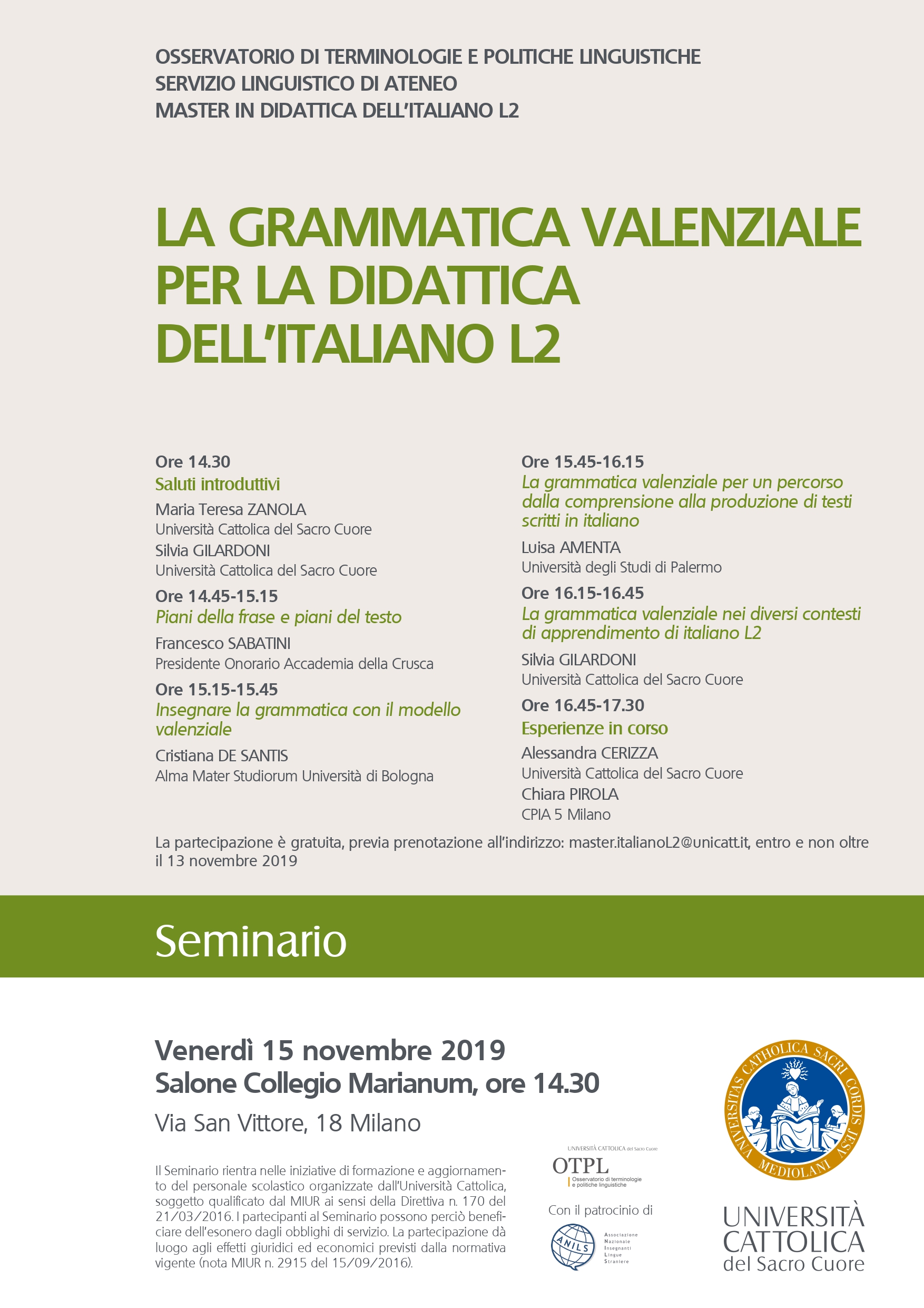 italiano L2 – ANILS